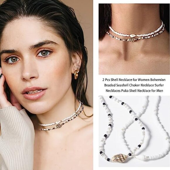 NEW! Hawaiian Style Shell Necklace Choker Necklace for Women - Picture 4 of 6